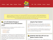 Tablet Screenshot of freefansitehosting.com